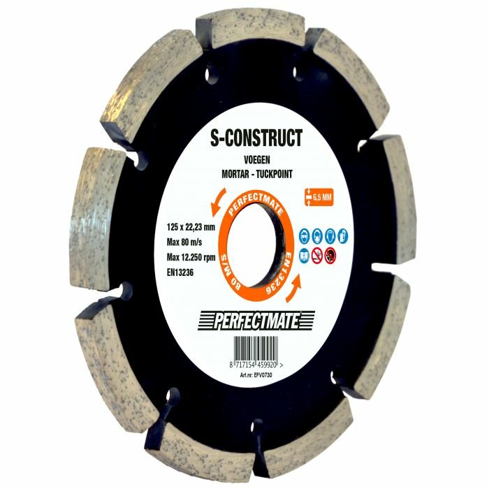 Perfectmate voegenfrees 125mm x 6,5 mm