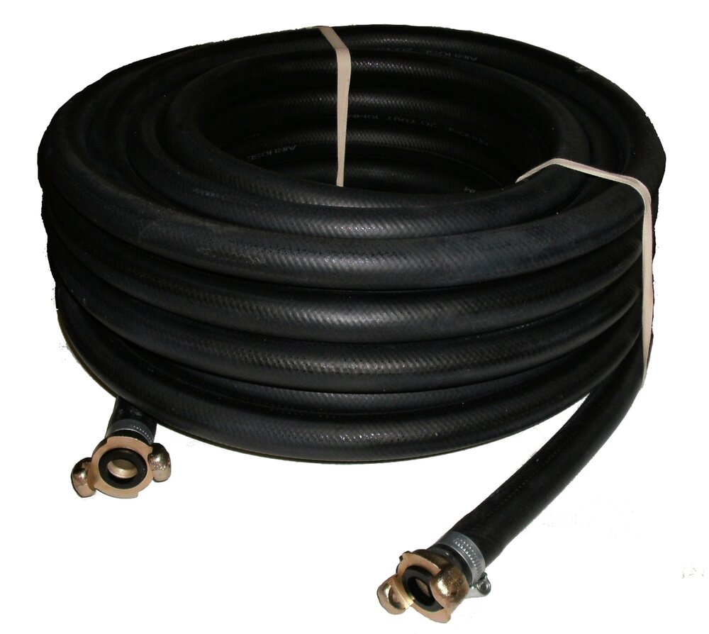 Persluchtslang 3/4 met gehard stalen klauw koppelingen 20 meter