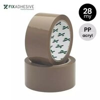 PP acryl tape 28my 48/66 bruin folie van 6 stuks