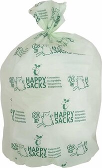 Happy Sacks biozakken 30 liter doos 40 rol &aacute; 10 stuks