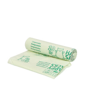 Happy Sacks biozakken 10 liter doos 40 rol &aacute; 10 stuks