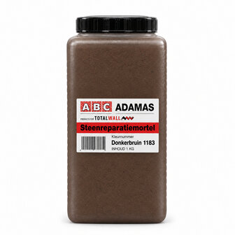 ABC adamas Steenreparatiemortel 1kg 1183 donkerbruin