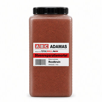 ABC adamas Steenreparatiemortel 1kg 1182 rood/bruin