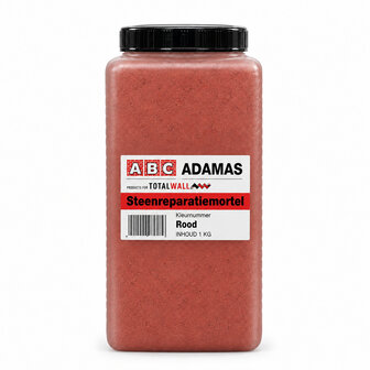ABC adamas Steenreparatiemortel 1kg 1179 rood
