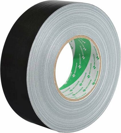 Nichiban Gaffa Duct Tape - GaffaTape NichibanTape - Zwart 50mm x 50m