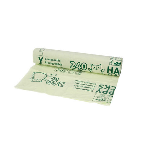 Happy Sacks biozakken 240 liter doos 15 rol &aacute; 10 stuks