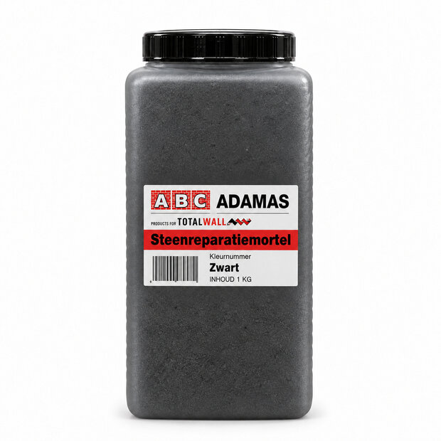 ABC adamas Steenreparatiemortel 1kg 1175 zwart