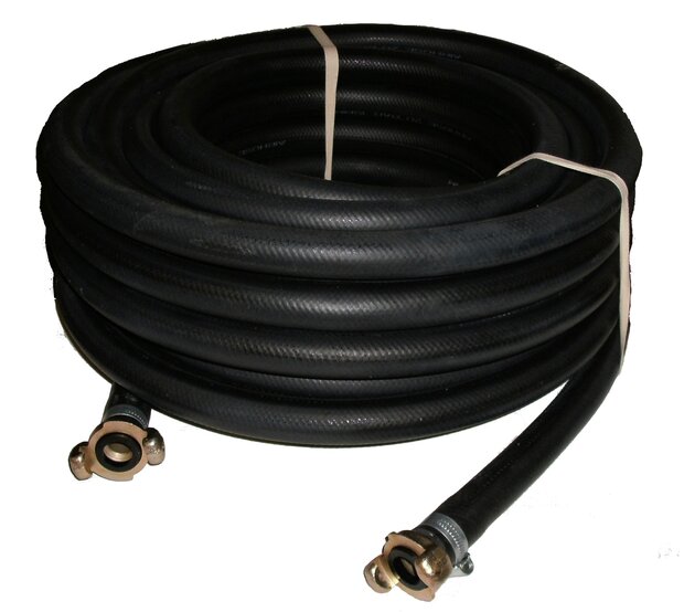 Persluchtslang 3/4 met gehard stalen klauw koppelingen 20 meter