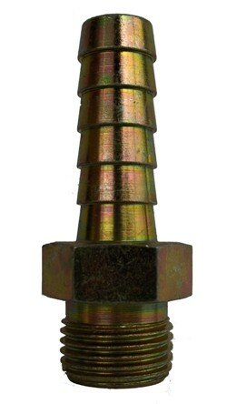 Slangtule 1/4bux 10mm  messing verzinkt