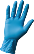 Wegwerphandschoenen ongepoederd nitril blauw maat S 100 stuks