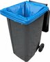 Containerzakken 240 liter blauw doos 10 rollen &aacute; 10 stuks